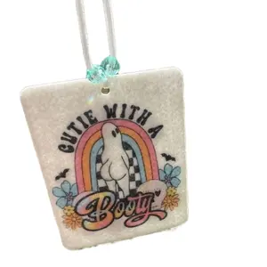 Cutie w a Booty Custom Car Freshener - Refreshing Scent for Your Ride