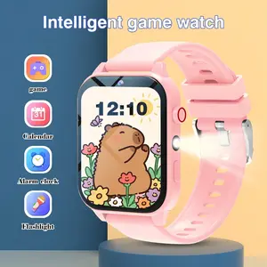 Children's Smart Watch, Children's Game Watch, 18 Fun Games, 1.83 Inch Touch Screen,  Step Counter, Taking Photos, Flashlight, , Alarm Reminder, Camera, Album, , Calendar, Step Counting, Countdown, Calculator, Stopwatch, Flashlight Light