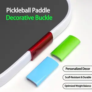 2PCSPeckball Paddle Snap-on Weighted Strips,Professional Anti-Collision Balancing & Decorative Customization for 1.6cm Thick Paddles,Anti-Scratch,Durable, Reflective & Detachable Design,Style & Protection,Easy Clip.
