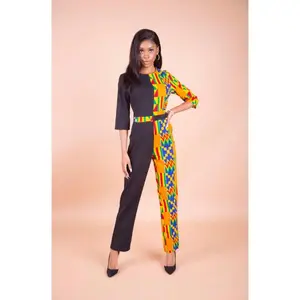 Kente Jumpsuit, Sizes Small - 2XLarge (US Size 8 - 16)