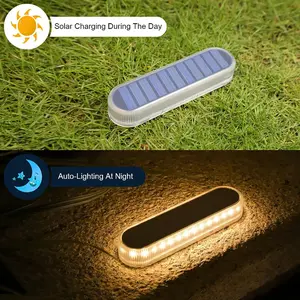Solar stair lights, outdoor waterproof LED, warm white solar deck lights, solar lights for stairs, , front doors, passages, porches glass rose bottle Lamp Rechargeable led lights cars
