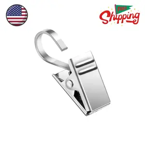 25 Pack Curtain Clips for Hanging Curtain Hooks