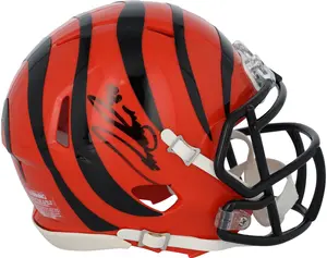Chase Brown Cincinnati Bengals Autographed Riddell Speed Mini Helmet - Fanatics Authentic Certified