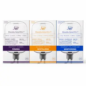 Elensilia IntraCELL Korean Sheet Mask Set – Snail Mucin Placenta Firming, Propolis Revitalizing & Hyaluronic Acid Moisturizing – Anti-Aging, Hydration & Skin Repair – Made in Korea (3 Types Set) 30 masks