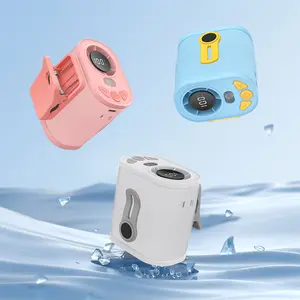 Portable Waist Fan Clip on Belt Under Shirt w/LED Display & Flashlight, 4000mAh Battery Powered, Rechargeable 100-Speed 19000RPM Personal Cooling Fan for Construction, Warehouse, Outdoor Jobsite