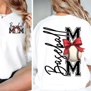 Baseball Mom Shirt |   Baseball Glove with Bow Shirt, Sports Mom Shirt
