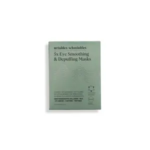 Eye Smoothing & Depuffing Mask - 5 Pairs - Hydration & Glow for Fine Lines, Dark Circles, Puffiness - 24 Ingredients, Marine Collagen, Peptides, MYOXINOL