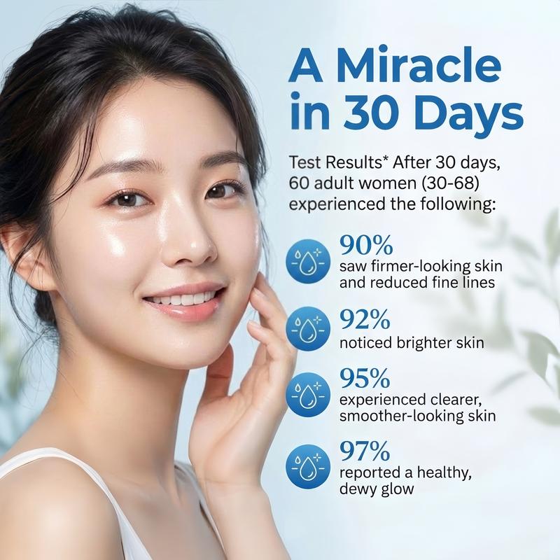 FEUCI Anti-Aging Collagen Serum 5% Hyaluronic Acid 30x1.5ml Firming Hydrating Firming Low Irritating Serum Anti-Aging Hydrating Serum