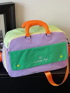 High-Quality Multicolor Dopamine Travel Bag, Beach Outdoor Activity Storage, Business Commute Luggage, Fitness Crossbody Bag, Multi Functional Bag