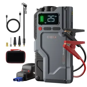 OREETGA 6000A Car Battery Jump Starter 12V Car Jump Box for 12.0L Diesel Batteries, Compact Storage Case, 150PSI Car Tire Inflator Air Pump