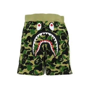 BAPE Big ABC Camo Shark Sweat Shorts Green