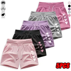 Set of 5 women’s shorts featuring pockets and a drawstring design—simple and stylish. Suitable for fitness, gym, running, and yoga. Women’s shorts, summer womenswear. Summer vibe