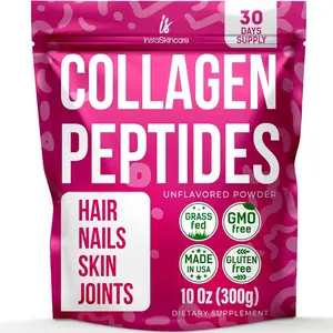 Collagen Peptides Powder 10oz Hydrolyzed Types I & III Grass Fed Keto Hair Skin