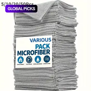 5/10/20/50pcs Microfiber Car Cleaning Towel, Soft Super Absorbent Durable Microfiber Cleaning Cloths, Quick Dry Multi-Purpose Car Wash Wipe for Cars & Kitchen Use #GLOBAL PICKS