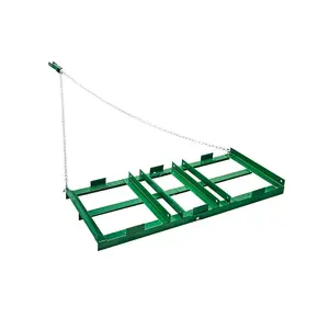 VEVOR 4 ft Heavy Duty Tow Behind Drag Harrow, Rustproof Thick Iron with Adjustable Crossbars, 72 in Chain, ATV/UTV Driveway Grader Landscape Rake for Soil Leveling & Lawn Maintenance