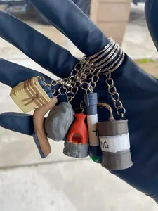 Rust Inspired 3D Printed Keychains