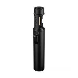 Windproof Jet Flame Lighter 2 In 1 Windproof Lighter - Torch Lighter With Adjustable Jet Flame And 360 Degree Rotation Ignition - Portable Camping Bbq Baking Lighter (Butane Gas Not Included)
