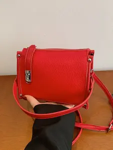 Fashion Multi-Color Alligator Skin Small Square Bag, Shoulder Crossbody Handbag Design, Elegant Personal Style Travel Choice