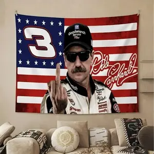 The Dale Middle Finger Flag, Legend Dale Flag, Racing Flag, Tepastry Flag