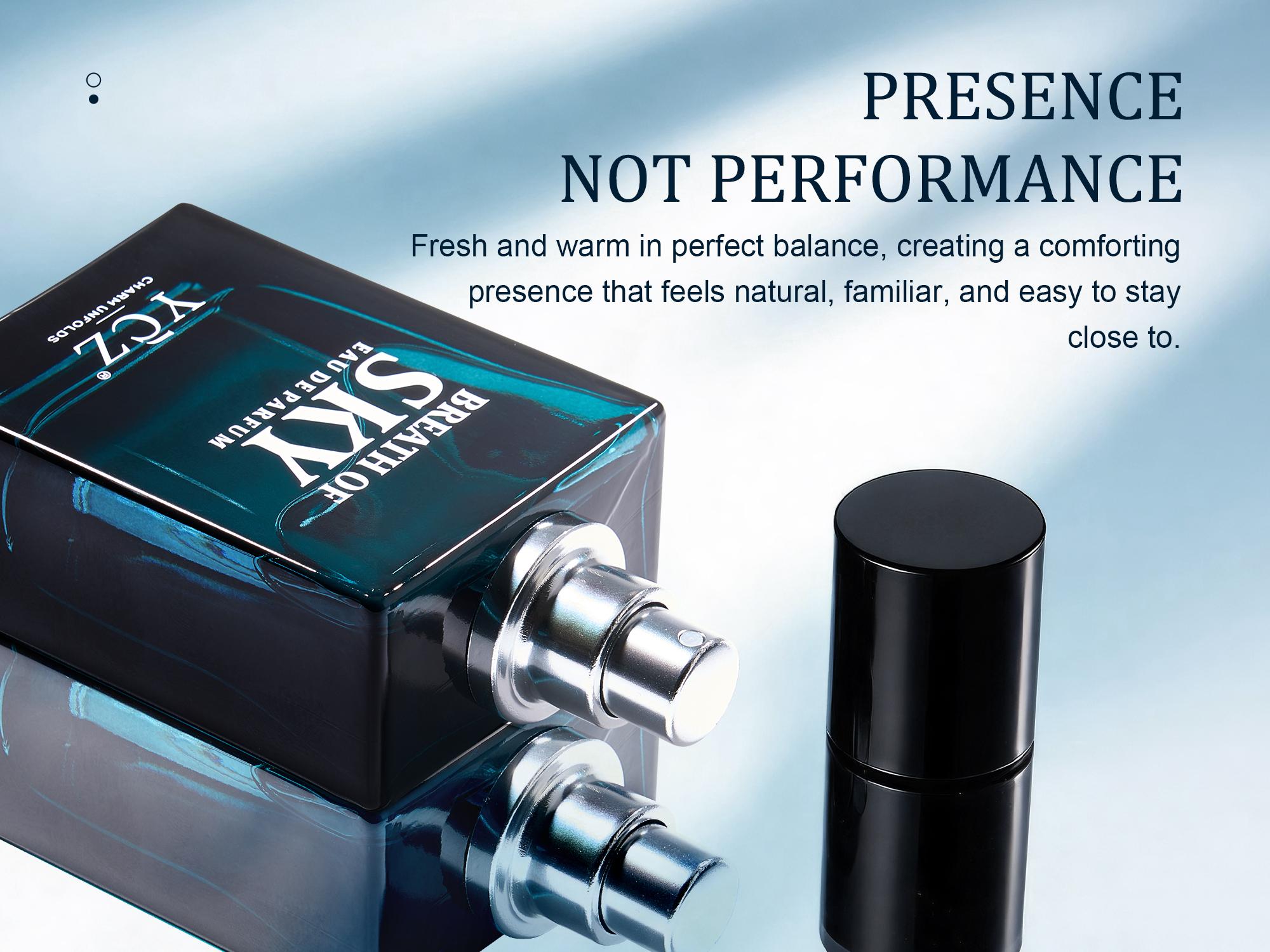 【New Arrival】YCZ Breath of Sky Eau de Parfum Unisex 50ml Fresh Airy Scent Premium Aromatic Woody Fragrance with Orange Blossom Rose Vanilla Amber Musk for Him & Her Elegant Arabian Perfume Luxurious Gift