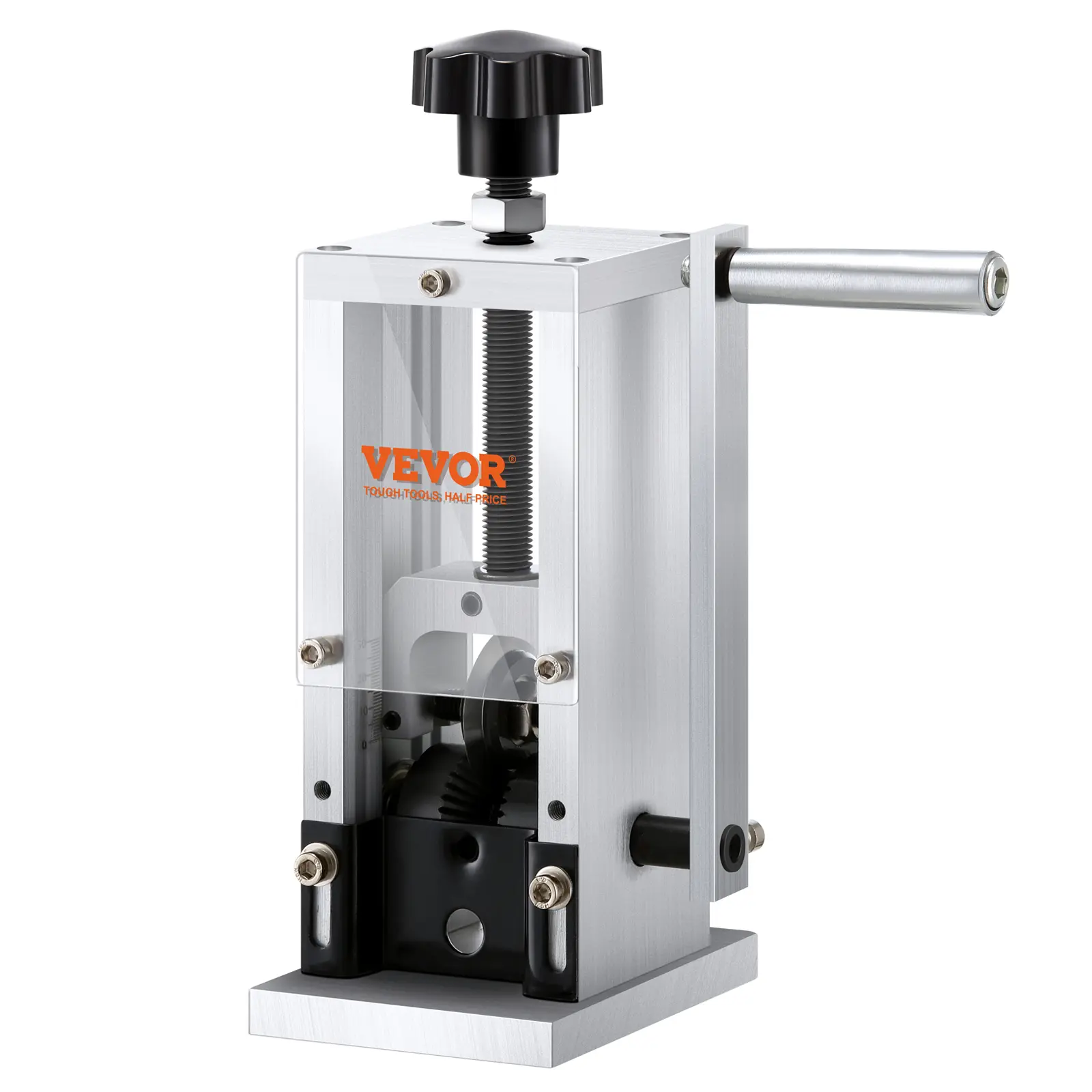 【summerfinds】VEVOR Wire Stripping Machine, Wire Stripper with Hand Crank or Drill Powered,0.06''-0.98'' Copper Wire Stripper,Visible Stripping Depth Reference,Portable Aluminum Frame Wire Peeler
