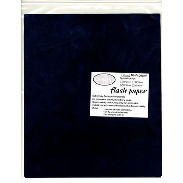Flash Paper five pack(25x20cm) Black - Trick