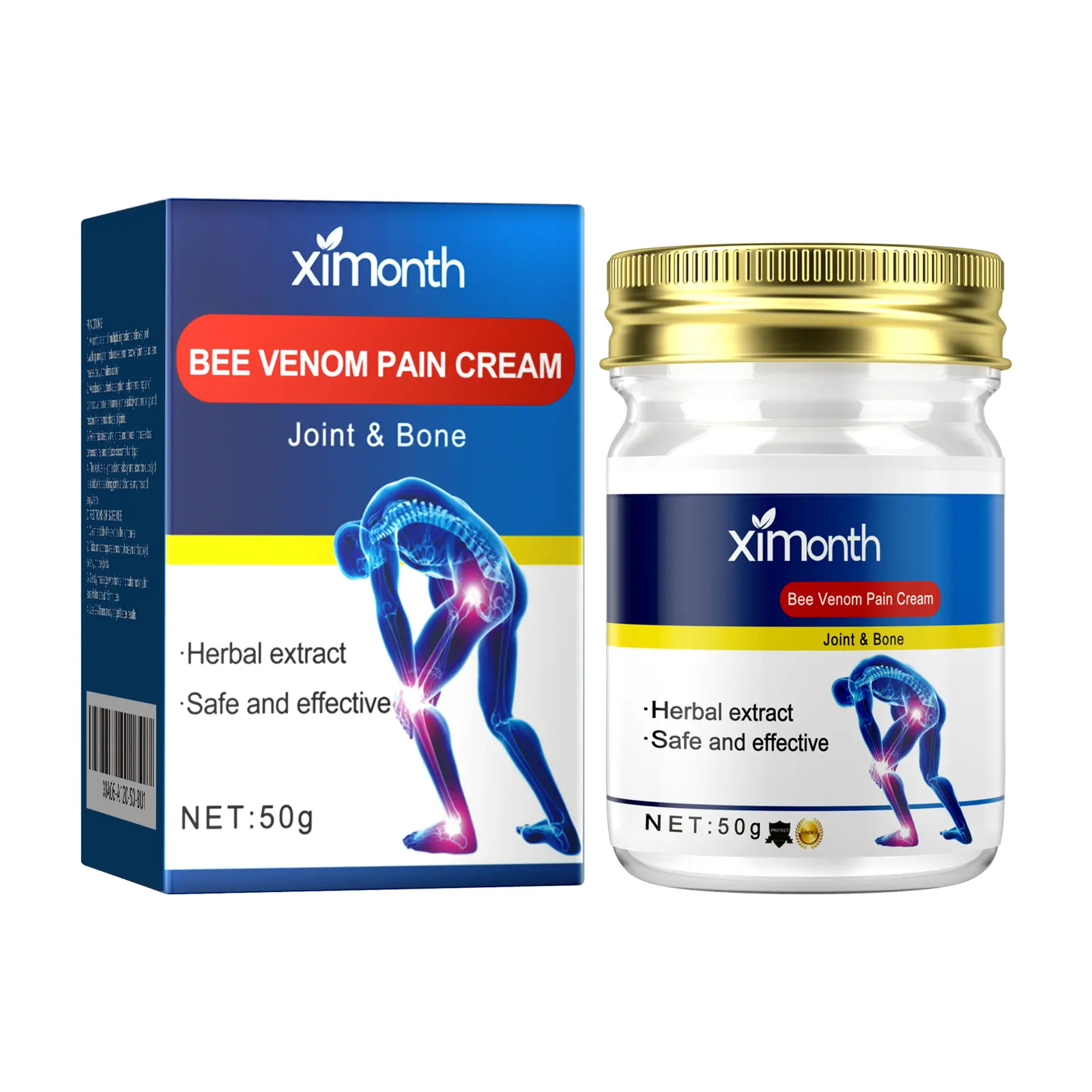 Joint and Muscle Soothing Cream 50g Herbal Body Massage Formula for Knees Lower Back Shoulders and Neck Daily Comfort Care for Women and Men