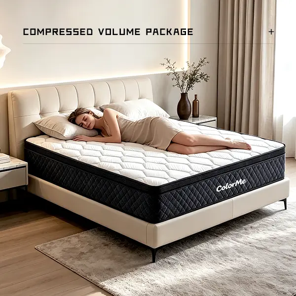 queen size Mattress 12"14" Twin Full Queen King Size Mattress in a Box Hybrid Spring Gel Memory Foam, Euro Top Medium Firm Ergonomic Mattress for Motion Isolation, Edge Support, for Home Rooms, Hotels, Boxed Furniture Gift, Memory Foam Mattresses home