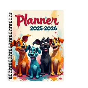 A5 Cross-Border Planner Notebook Animal Style Calendar Diary Loose Leaf Journal Coil Hand Account Book, Durable & Stylish Design