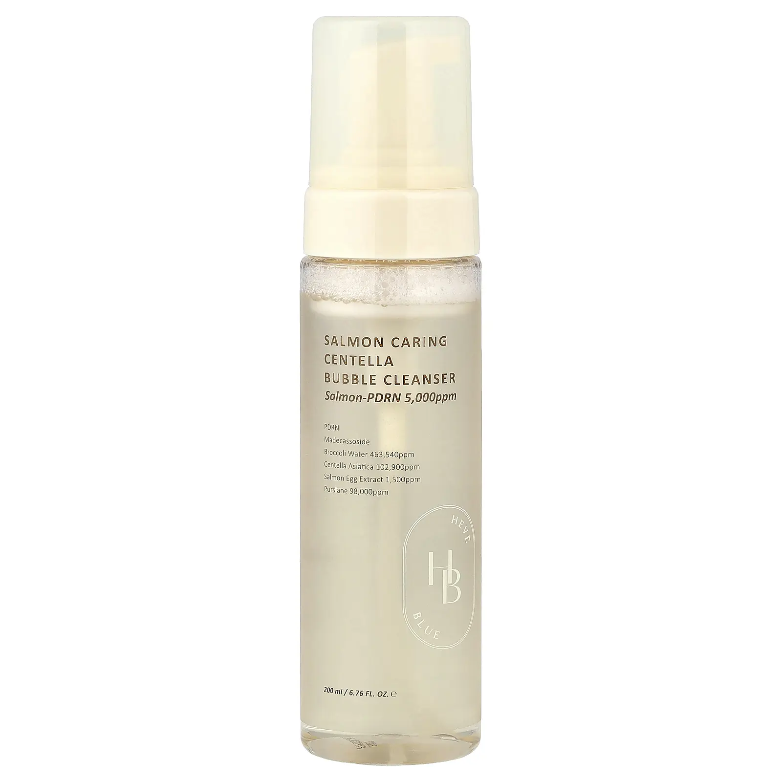 HeveBlue Salmon Caring Centella Bubble Cleanser, 6.76 fl oz (200 ml) HeveBlue Salmon Caring Centella Bubble Cleanser, 6.76 fl oz (200 ml)