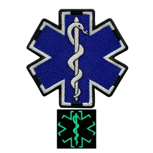 EMT Medic EMS Paramedic Patch [Glow Dark -Hook Fastener -MG6