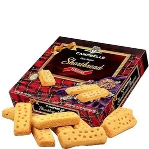 Campbells Shortbread Pure Butter Fingers Scottish Cookies | British Buttery Soft Shortbread Biscuits | Taste Delicious with Tea & Coffee | Ideal for Gifting | 10.58 Oz/300 g