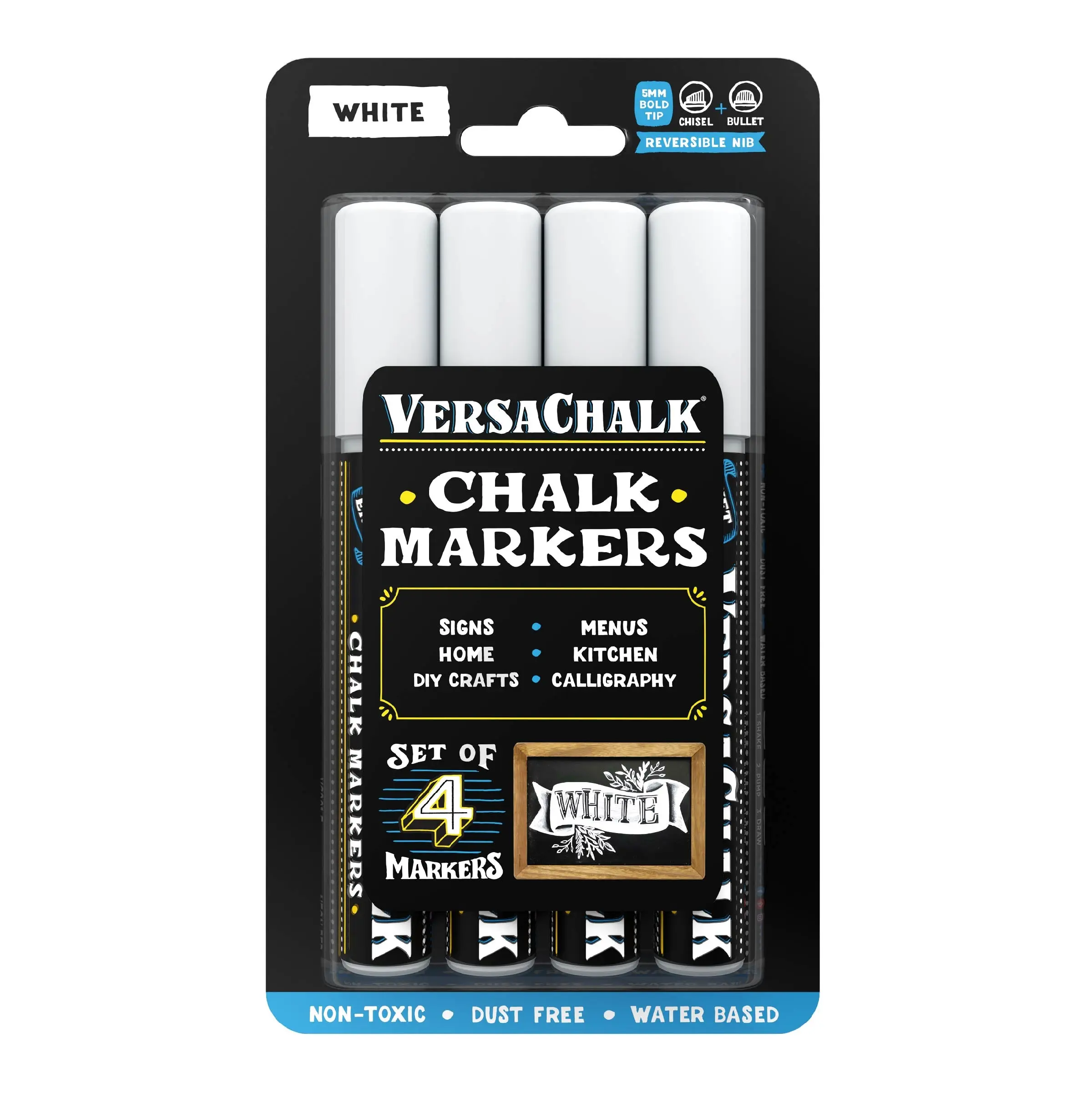 White Liquid Chalk Markers, Set of 4 White Liquid Chalk Markers, Set of 4