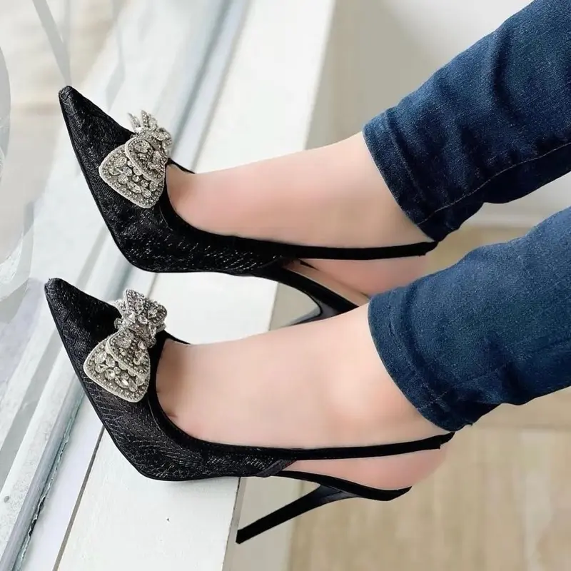 Dubai Stiletto Heel Fashion Footwear - Elegant Women's Heeled Shoes for Comfort and Stylish Walk - Walking Shoes, Classy, Girl