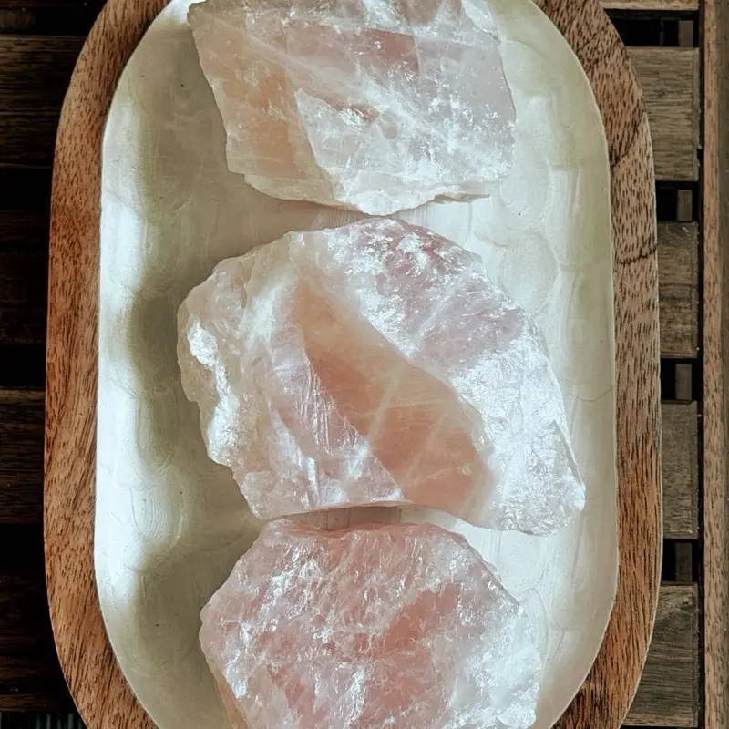 Raw Rose Quartz - Natural Pink Stone for Decor & Healing
