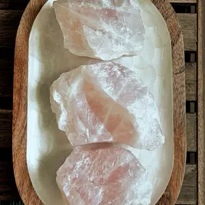 Raw Rose Quartz - Natural Pink Stone for Decor & Healing
