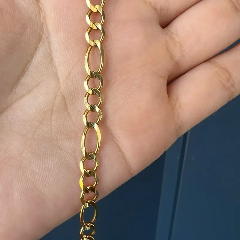 Brazalete de oro de 14k para caballero