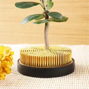 Japanese Style Floral Arrangement Tool, Copper Needle Base Flower Holder, Handmade Floral Design & Plant Fixing Accessory, Flower Stand