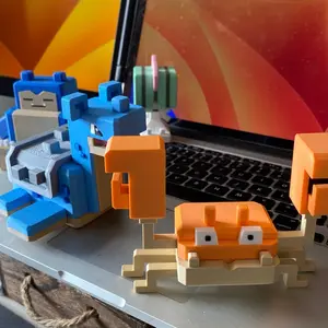 Pokémon Quest Voxel Figures – Snorlax, Lapras, Ralts  & Krabby Set!