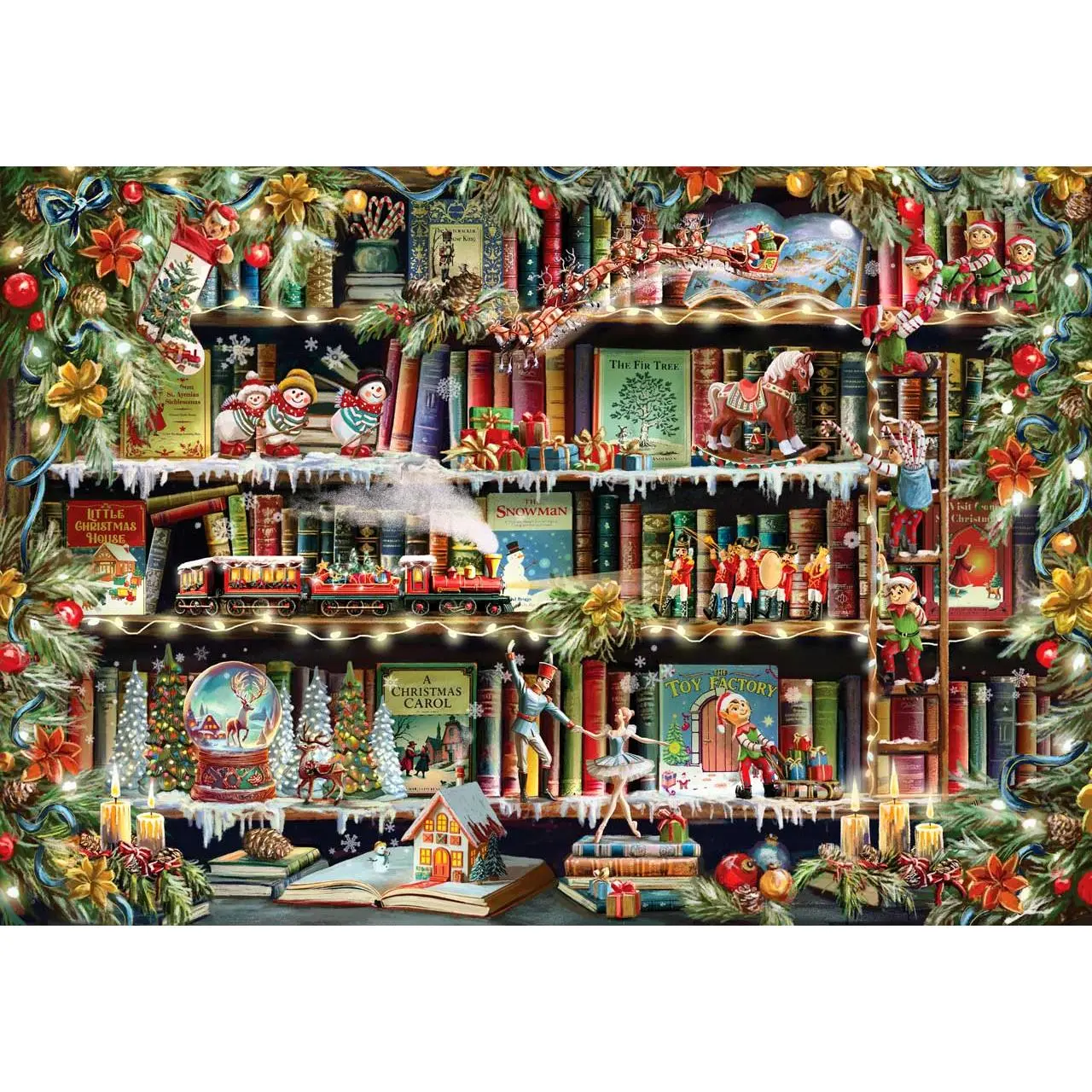 Enchanted Christmas Book Nook