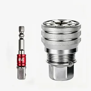 1pcs Universal Socket Wrench Tool - Universal Maintenance Tool, Adjustable Universal Socket Wrench, Universal Socket Tool for 3/8" Drive Ratchet Torque Wrench & Power Drill (Connecting rod random color) Fathers Day Gift