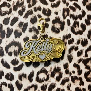 Custom Nameplate Bag Charm