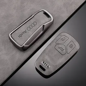 Zinc Alloy Car Remote Key Case Cover Protector Fob Shell for Audi A4 B9 A5 A6 8s 8w Q5 Q7 4m S4 S5 S7 Tt Tts Tfsi Rs Accessories