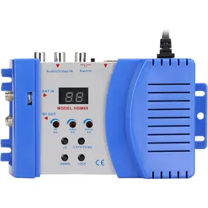 Hdmi to rf modulator hd modulator pal ntsc format hd multimedia interface av to rf coaxial converter for home tv 90240v us plug