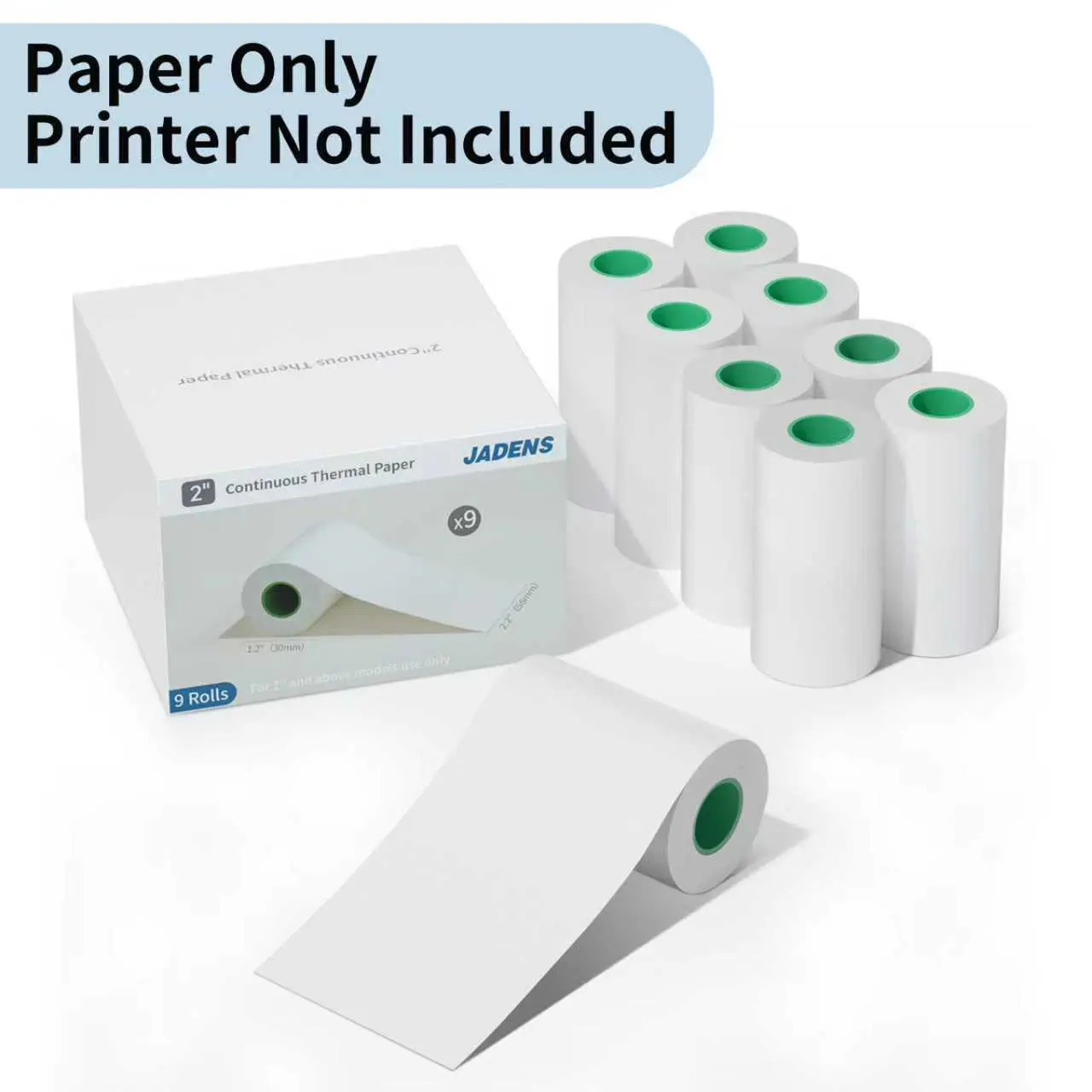 9 Roll White Thermal Label