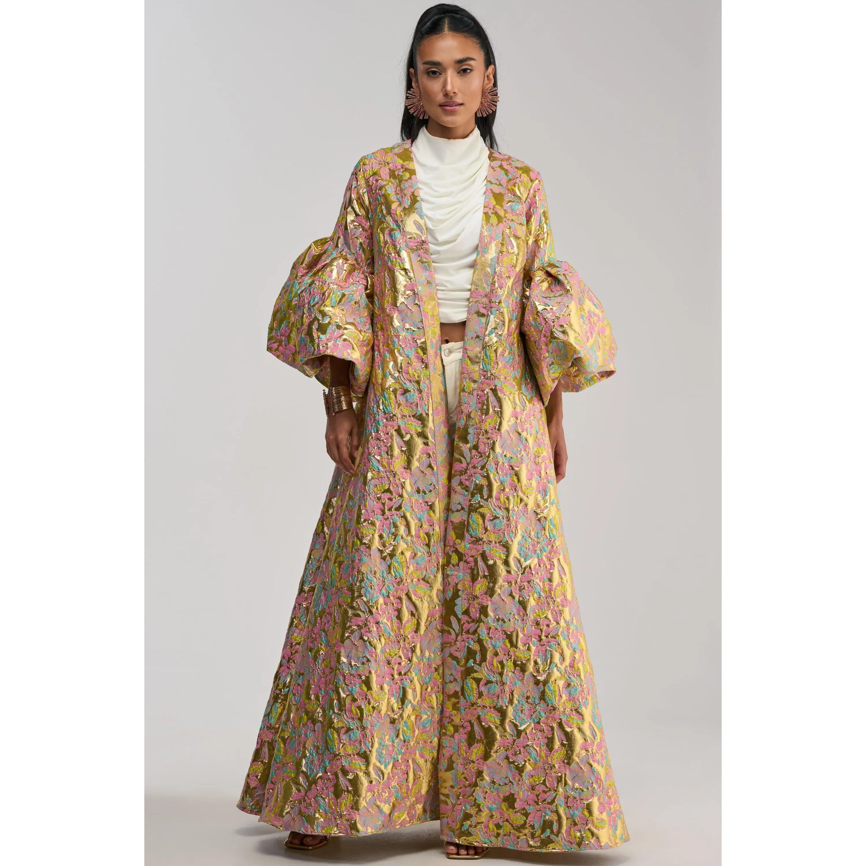 LEMON DROP BROCADE DUSTER