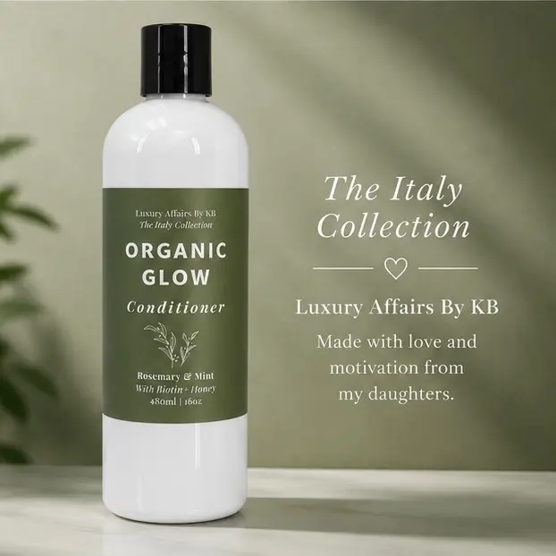 Organic Glow Rosemary Mint Biotin & Honey Conditioner- 16oz
