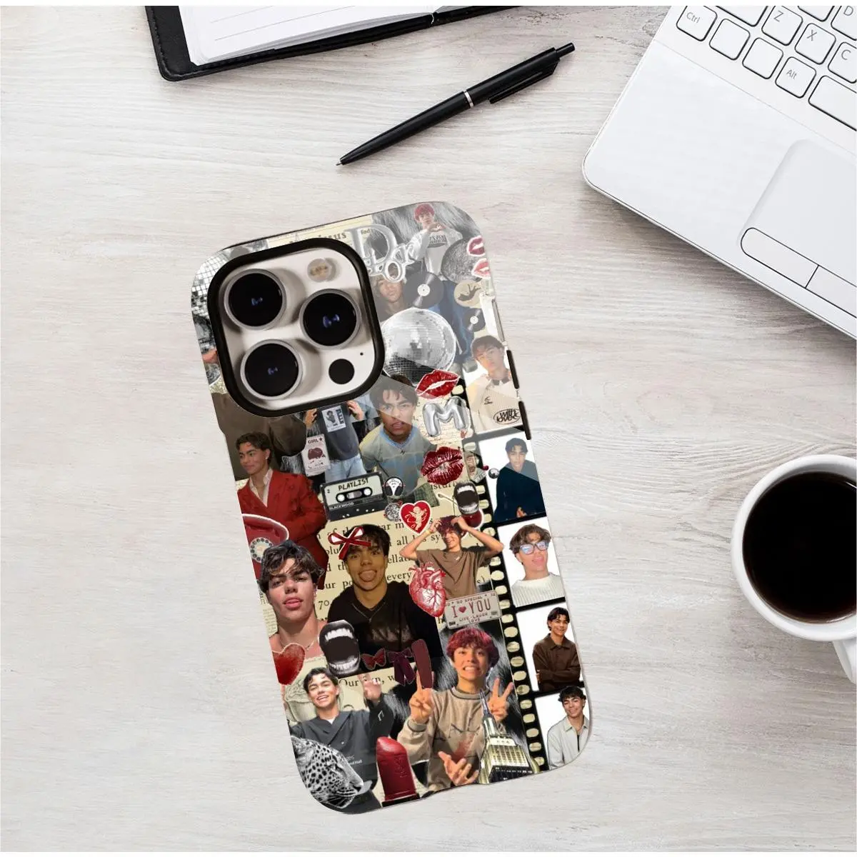 Malachi Barton Eye-Catching Vintage-Inspired Collage Design Mobile iPhone  Case. Double-Layer PBT+TPU Drop-Resistant Mobile Phone Cover, Compatible  with iPhone 1611 Pro Max/Plus - TikTok Shop