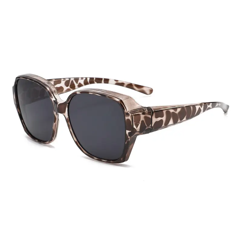 Grey Tortoiseshell Frame, Grey Lenses
