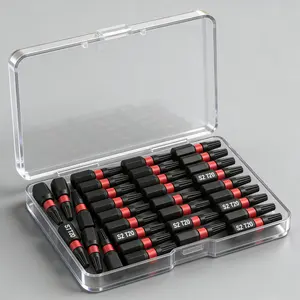 Impact Torx Bit Set, 32-Piece T20 Magnetic Screwdriver Bits, Cnc Machined Tips, S2 Steel Long Torque Star Bits, Storage Box Included